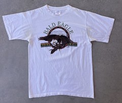 Vintage Bald Eagle Shirt Size Large 1994 Hazelwoods Nature Habit 90s Animal Tee