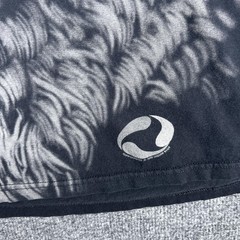 Liquid Blue Shirt Mens Extra Large Black Wolf Moon Double Sided Graphic Tee