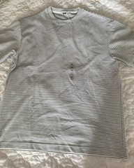 NWT Uniqlo U AIRism Oversized Striped Tee XL