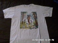NEW T-Shirt: 2 Indians On Horseback White Horse : Lots of sizes & colors S-6XL