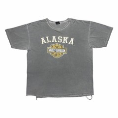Vintage 2012 Harley-Davidson Alaska Fairbanks Dealer Tee—Grey/2XL/100% Cotton