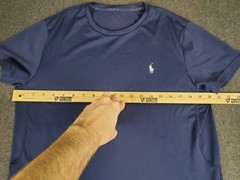Polo Ralph Lauren Mens Polo 67 Blue Performance T-Shirt Medium Stretch