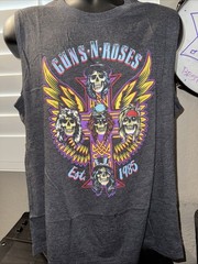 Guns N’ Roses Official Merchandise Classic Est 1985 Logo Tank T Shirt Large NEW