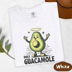 Holy Guacamole Avocado Shirt, Funny Food Pun Comfort Colors Tee, Guac Shirt