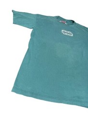 Vintage Mossimo T Shirt Men’s Large Green Single Stitch Made in USA Front & Back