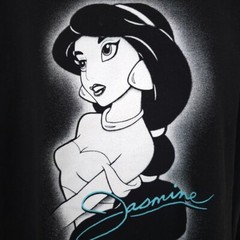 Jasmine Aladdin T Shirt Mens Size XL Black Disney Movie Character