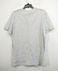 Vestige Mens Gray Short Sleeve Henley Neck Slips On Over Head Casual T-Shirt