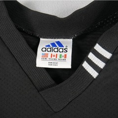 Vintage 90s Adidas Mesh Jersey Black Mens Size XL Athletic Boxy Fit Gym Workout
