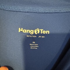 Hang Ten Men’s Tidal XL T-Shirt Blue Long Sleeve Sun UPF 50+ Soft Feel Stretch