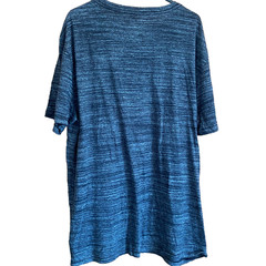 GAP V Neck T Shirt Mens Large Grey Marl Cotton Polyester Marled Pullover