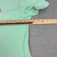 Polo Ralph Lauren Shirt Mens M Green V Neck Logo Tee Tagless Cotton Jersey