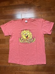 Supreme Sun Tee (M) Coral Graphic Shirt Made USA FW20 Streetwear Skater T Shirt
