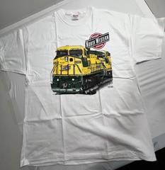 VTG Chicago & Northwestern Railway T-Shirt XL Haines Daylight Sales Railroad NOS