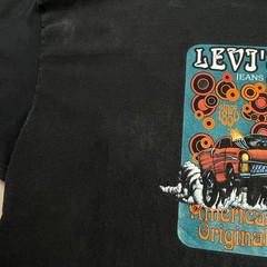 Vtg Levi’s Shirt Mens XL Black Drag Race Tee American Original Crew Neck U.S.
