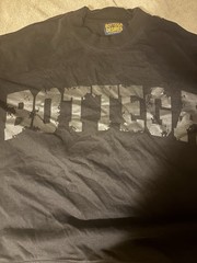 Bottega Desires Men’s Black Graphic Logo Crew Neck T-Shirt Size M Regular