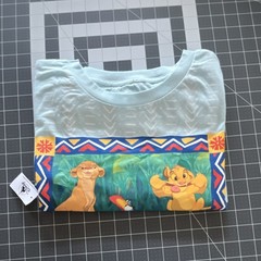 Disney The Lion King Simba & Zazu Graphic Blue 2X Crew Neck Short Sleeve T-Shirt