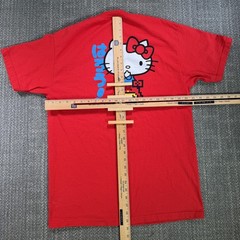 Girl Skateboards x Sanrio Hello Kitty Shirt Unisex L Red 8 bit Rainbow Pixel Art