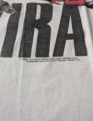 Akira Anime Vintage T-Shirt 1988 Kaneda Fashion Victim USA Made White Tee