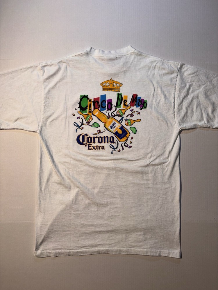 Vtg All Sport Corona Extra Cinco De Mayo Beer Alcohol 90’s Promo T-shirt Sz XL