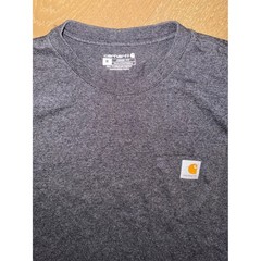 Carhartt Mens Loose Fit Long Sleeve Pocket T-Shirt Charcoal Heather Gray Size M