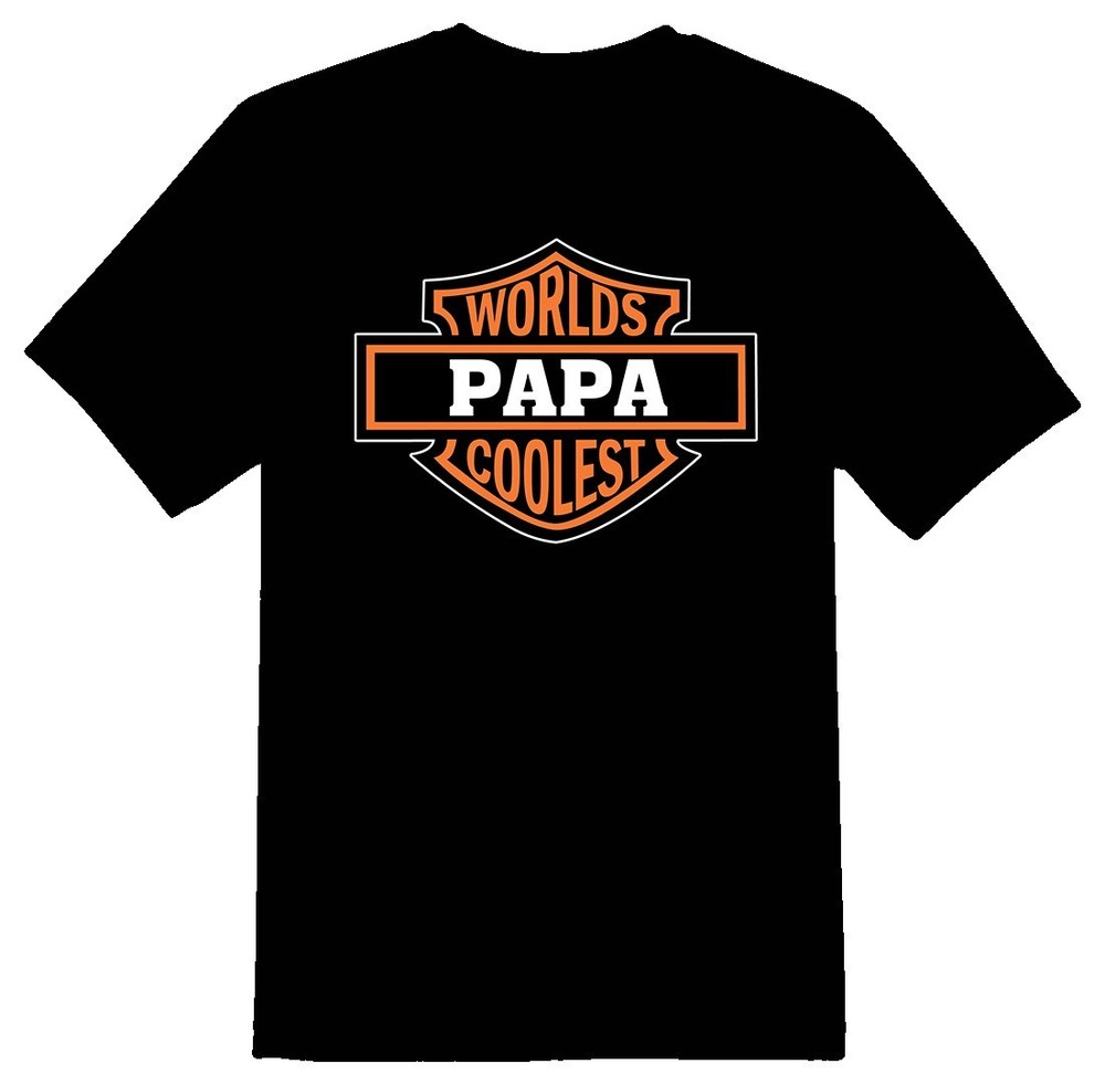 Worlds coolest Papa black or white tee