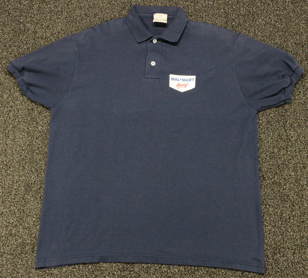 Vintage Walmart Shirt Adult Medium 38 – 40 Hanes Uniform Polo Always Costume 90s