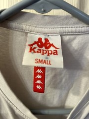 Kappa Brand T Shirt Authentic Logo Size Small Gray Preowned Great Condition