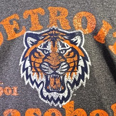MLB Detroit Tigers Shirt Mens XL Gray Baseball faded Sports Classic Retro NWT