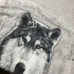 Liquid Blue T Shirt Mens Extra Large Gray Wolf Gorpcore Nature Tie Dye Grunge XL