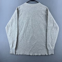 Vintage LL Bean River Driver Shirt Mens Large Wool Two Layer Henley Made in USA