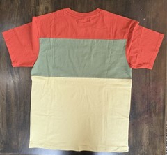 Diamond Supply Co. Men’s Medium Colorblock Graphic T-Shirt Orange Green Tan