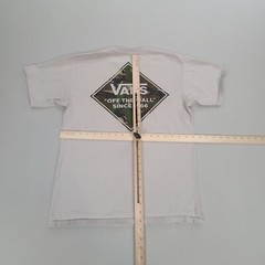 VANS Shirt Adult Medium White Casual Outdoors Lightweight Skating Classic Mens