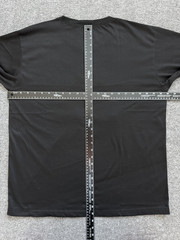 HONG KONG Embroidered 100% Cotton Black Short Sleeve T Shirt – Size XL