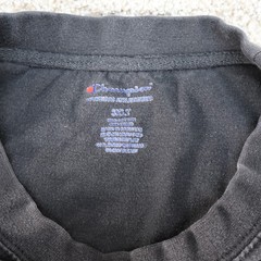Champion Mens 3XLT Tall Graphic T-Shirt Black (see photo for flaw)