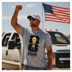 World Cup 2026 T-Shirt Football Soccer USA Worldcup Tee Logo Gildan Softstyle