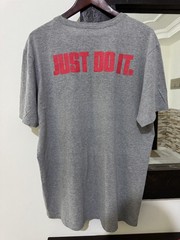 Nike New Mexico Lobos Basketball T Shirt Mens XL Gray Just Do It Two Sided