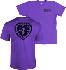 Sigma Phi Epsilon Fraternity Heart Badge Bella + Canvas SigEp Shirt – NEW