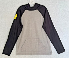Up Street Christian Ministry Logo Hoodie Mens Large Black Gray Long Sleeve