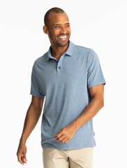 Free Fly Men’s Bamboo Flex Polo || T Shirt (MFXPOL-443-XL) Size XL Color Blue