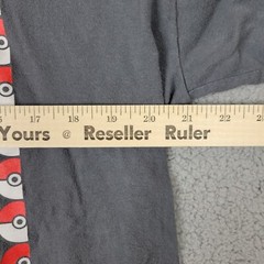 Pikachu Pokemon Mens XL Shirt Graphic Gray Poke Ball Retro Short Sleeve