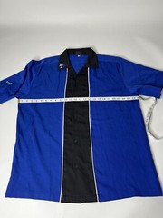 Rare Boeing Starliner Mars Project Blue Black Retro Bowling S/S Shirt Mens L EUC