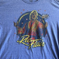 Ric Flair Wrestling WWE T-Shirt Men’s Size 2XL Wooo Graphic Tee Wrestle Mania