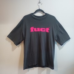 Fuct OG Logo T Shirt Top Pink and Black SZ Medium