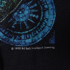 Vintage 90s The Astrologer Bill Bell Wizard Long Sleeve T Shirt Size Small 1998