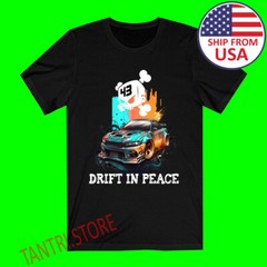 Ken Block 43 Drift in Peace Gymkhana Rally Men’s Black T-Shirt Size S to 3XL