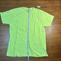 Athletic Works T-Shirt Men’s Neon Green Cotton Crew Neck Short Sleeve – XL