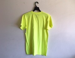 Athletic Works Loose Fit No Pocket Cotton Tee Men Sz S (34-36) NWT Acid Yellow