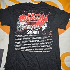 Heart Royal Flush Tour 2024 Shirt Cheap Trick Squeeze Rock Band Tee Black