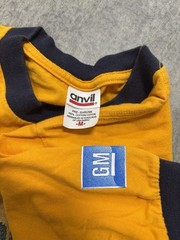 Vintage Anvil “Live Green Go Yellow” ringer tee in a men’s medium