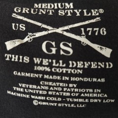 This We Will Defend T Shirt Mens Size Medium Black Grunt Style Military Militia